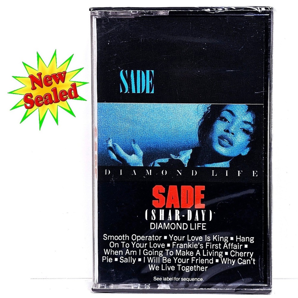 Sade Diamond Life Cassette Tape Sealed 1985 Portrait Records NWT